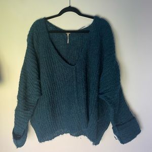 FREE PEOPLE CROP KNIT SWEATER